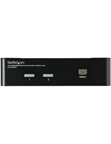 StarTech.com Conmutador Switch KVM 2 puertos HDMI con Hub Concentrador USB 2.0 Audio - 1920x1200