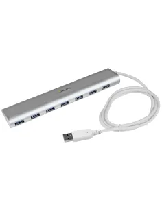 StarTech.com Hub Ladrón USB 3.0 de 7 Puertos - Hub Concentrador USB-A - Alimentado por el Bus - 5Gbps - Hub USB Portátil -