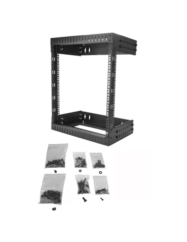 StarTech.com Rack de Servidores Abierto de 12U de Pared - de 19 Pulgadas - de 2 Columnas - de Profundidad Ajustable - para