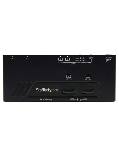 StarTech.com Switch Matricial HDMI de 2x2 con Conmutado Automático y Prioritario - Conmutador Matrix 1080p