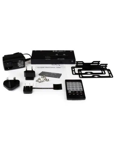 StarTech.com Switch Matricial HDMI de 2x2 con Conmutado Automático y Prioritario - Conmutador Matrix 1080p