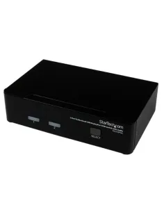 StarTech.com Conmutador Switch Profesional KVM 2 Puertos Vídeo DisplayPort - USB con Audio - 2560x1600
