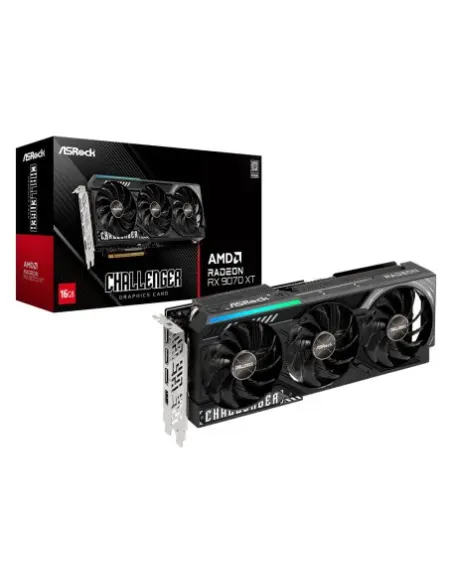 VGA ASROCK RX 9070 XT CHALLENGER,AMD,RX9070XT,16GB,GDDR6,256BIT,1HDMI+3DP (RX9070XT CL 16G)