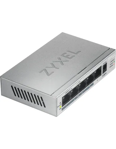 Zyxel GS1005HP No administrado Gigabit Ethernet (10 100 1000) Energía sobre Ethernet (PoE) Plata