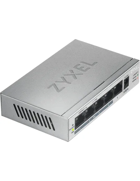 Zyxel GS1005HP No administrado Gigabit Ethernet (10 100 1000) Energía sobre Ethernet (PoE) Plata