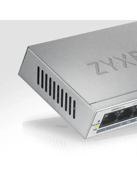 Zyxel GS1005HP No administrado Gigabit Ethernet (10 100 1000) Energía sobre Ethernet (PoE) Plata