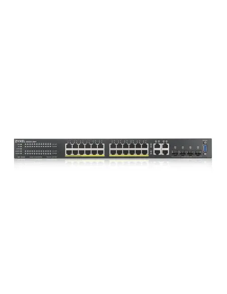 Zyxel GS2220-28HP-EU0101F switch Gestionado L2 Gigabit Ethernet (10 100 1000) Energía sobre Ethernet (PoE) Negro