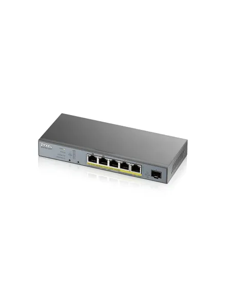 Zyxel GS1350-6HP-EU0101F switch Gestionado L2 Gigabit Ethernet (10 100 1000) Energía sobre Ethernet (PoE) Gris
