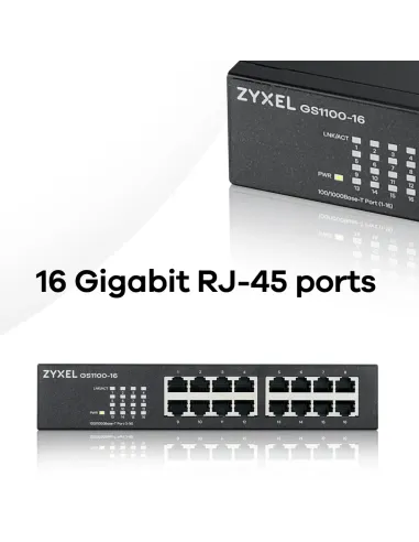 Zyxel GS1100-16 No administrado Gigabit Ethernet (10 100 1000)