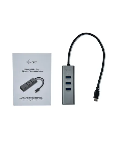 i-tec Metal USB-C HUB 3 Port + Gigabit Ethernet Adapter