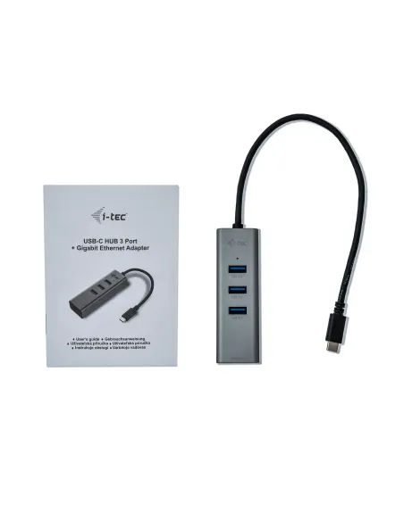 i-tec Metal USB-C HUB 3 Port + Gigabit Ethernet Adapter