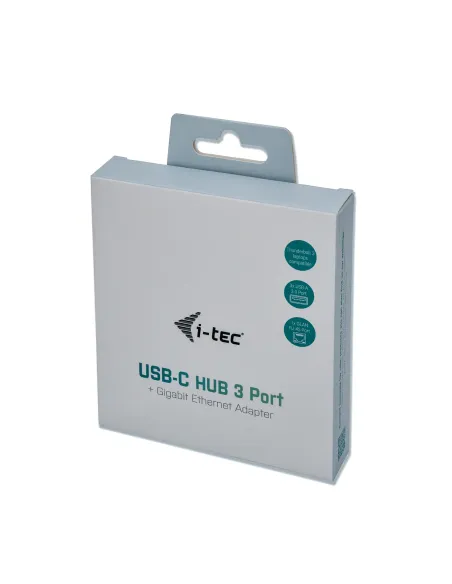 i-tec Metal USB-C HUB 3 Port + Gigabit Ethernet Adapter