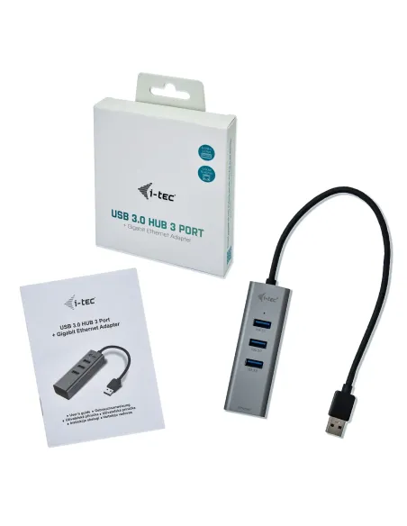 i-tec Metal USB 3.0 HUB 3 Port + Gigabit Ethernet Adapter