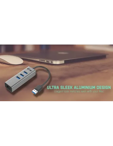 i-tec Metal USB 3.0 HUB 3 Port + Gigabit Ethernet Adapter