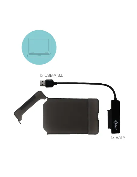 i-tec MySafe USB 3.0 Easy 2.5" External Case – Black