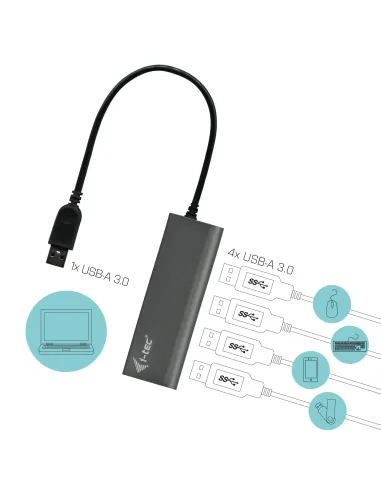 i-tec Metal Superspeed USB 3.0 4-Port Hub