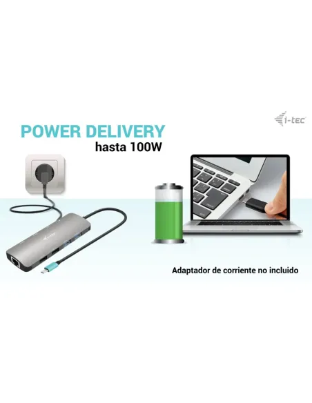 i-tec USB-C Metal Nano 2x Display Docking Station + Power Delivery 100 W