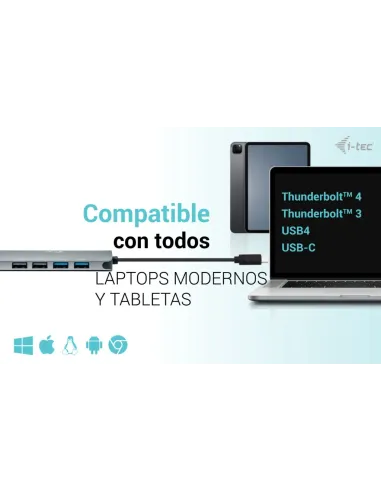 i-tec USB-C Metal Nano 2x Display Docking Station + Power Delivery 100 W