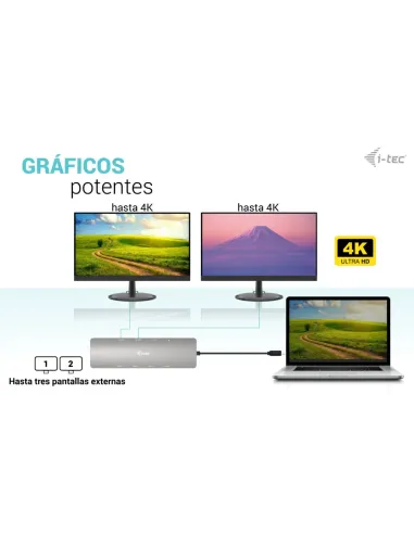 i-tec USB-C Metal Nano 2x Display Docking Station + Power Delivery 100 W