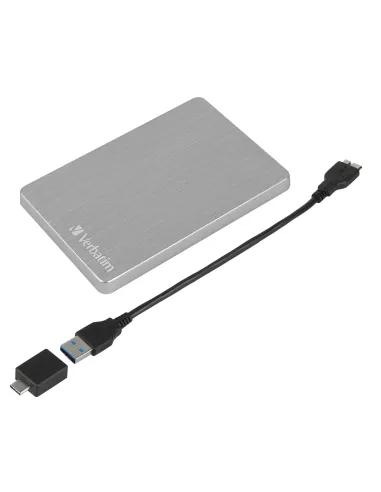 Verbatim Disco duro portátil Store 'n' Go ALU Slim 1 TB Plata