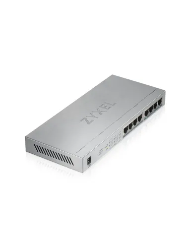 Zyxel GS1008HP No administrado Gigabit Ethernet (10 100 1000) Energía sobre Ethernet (PoE) Gris