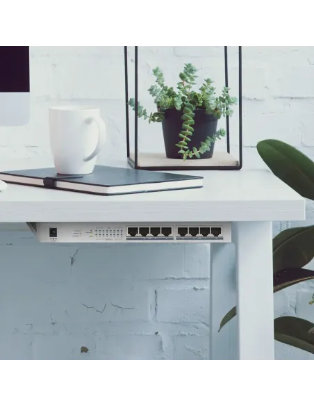 Zyxel GS1008HP No administrado Gigabit Ethernet (10 100 1000) Energía sobre Ethernet (PoE) Gris