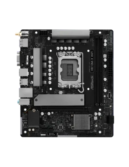 PLACA ASROCK H810M-X WIFI,INTEL,1851,H810,2DDR5,128GB,VGA+HDMI+DP,4SATA6+1M.2,2.5GBLAN+WIFI+BT5.0,5USB3.2,MATX