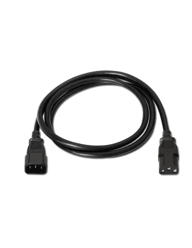 AISENS A132-0171 cable de transmisión Negro 1,5 m C13 acoplador C14 acoplador