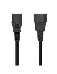 AISENS Cable Alimentación CPU, C13 H-C14 M, Negro, 3.0m