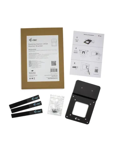 i-tec VESADOCK1 kit de montaje Negro Metal