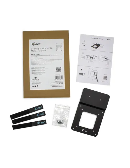 i-tec VESADOCK1 kit de montaje Negro Metal
