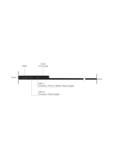 Verbatim 49591 pantalla para PC 35,6 cm (14") 1920 x 1080 Pixeles Full HD LCD Pantalla táctil Negro