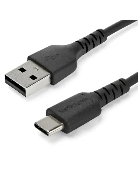 StarTech.com Cable de Carga USB-A a USB-C de 2m - Cable de Carga Rápida y Sincronización USB 2.0 de Servicio Pesado - Cable de