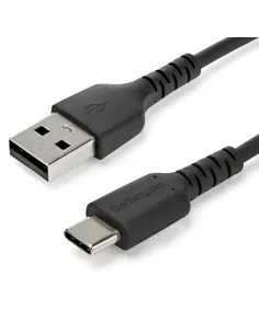 StarTech.com Cable de Carga USB-A a USB-C de 1m - Cable de Carga Rápida y Sincronización USB 2.0 de Servicio Pesado - Cable de