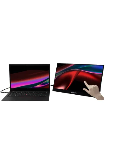 Verbatim 49593 pantalla para PC 43,9 cm (17.3") 1920 x 1080 Pixeles Full HD LCD Pantalla táctil Negro
