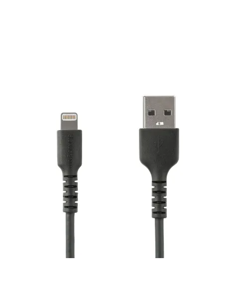 StarTech.com Cable Resistente USB-A a Lightning de 1 m Negro - Cable de Alimentación y Sincronización USB Tipo A a Lightning