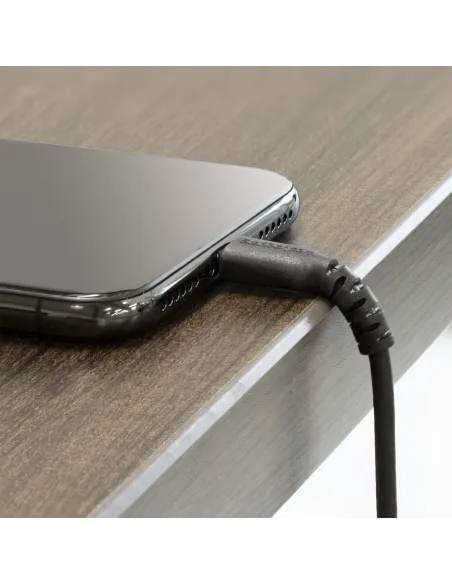 StarTech.com Cable Resistente USB-A a Lightning de 1 m Negro - Cable de Alimentación y Sincronización USB Tipo A a Lightning
