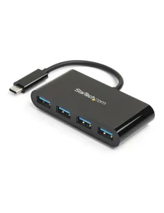 StarTech.com Hub Concentrador USB 3.0 (5Gbps) de 4 Puertos - Ladrón USB-C a 4x USB A - Alimentado por el Bus