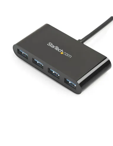 StarTech.com Hub Concentrador USB 3.0 (5Gbps) de 4 Puertos - Ladrón USB-C a 4x USB A - Alimentado por el Bus