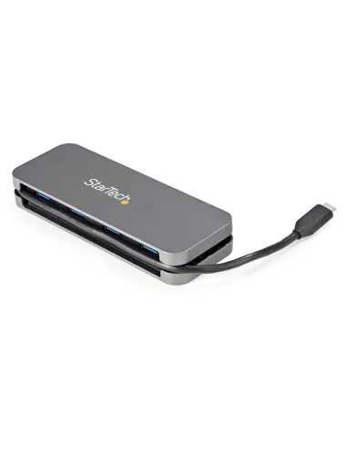 StarTech.com Hub Ladrón USB C de 4 Puertos - 4x USB-A - Concentrador USB 3.0 Tipo C de 5Gbps (USB 3.2 Gen 1) - Hub Portátil