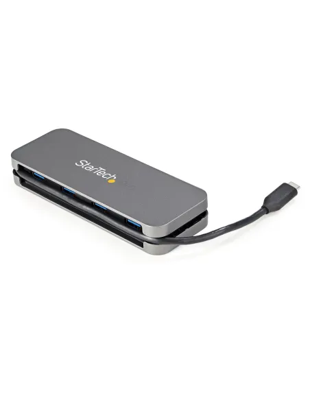 StarTech.com Hub Ladrón USB C de 4 Puertos - 4x USB-A - Concentrador USB 3.0 Tipo C de 5Gbps (USB 3.2 Gen 1) - Hub Portátil
