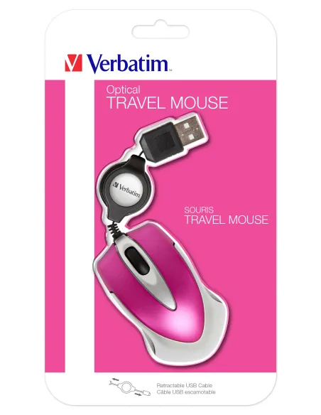 Verbatim Go Mini ratón Oficina USB tipo A Óptico 1000 DPI