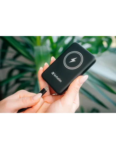 Verbatim Charge 'n' Go Polímero de litio 5000 mAh Cargador inalámbrico Negro