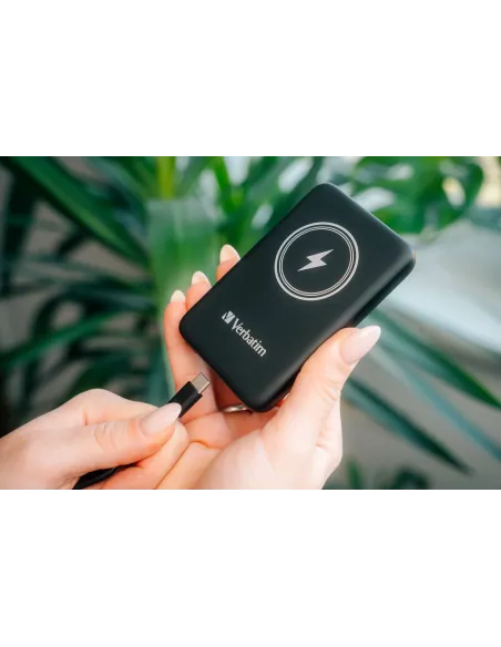 Verbatim Charge 'n' Go Polímero de litio 5000 mAh Cargador inalámbrico Negro