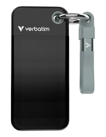 Verbatim Pocket SSD 2 TB USB Tipo C 3.2 Gen 2 (3.1 Gen 2) Negro, Gris