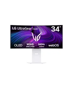 LG 34GX90SA-W pantalla para PC 86,4 cm (34") 3440 x 1440 Pixeles Wide Quad HD OLED Blanco