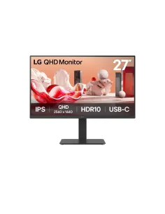 LG 27BA65QB pantalla para PC 68,6 cm (27") 2560 x 1440 Pixeles Wide Quad HD LED Negro