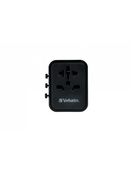 Verbatim 49544 adaptador de enchufe eléctrico Universal Negro