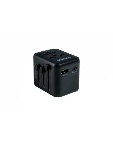 Verbatim 49544 adaptador de enchufe eléctrico Universal Negro