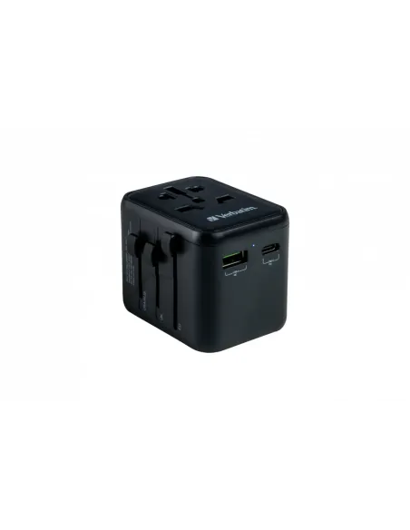 Verbatim 49544 adaptador de enchufe eléctrico Universal Negro
